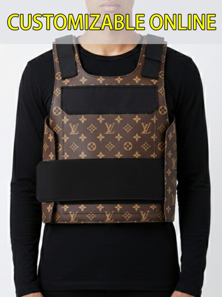 pod text for cus bulletproof vest designer